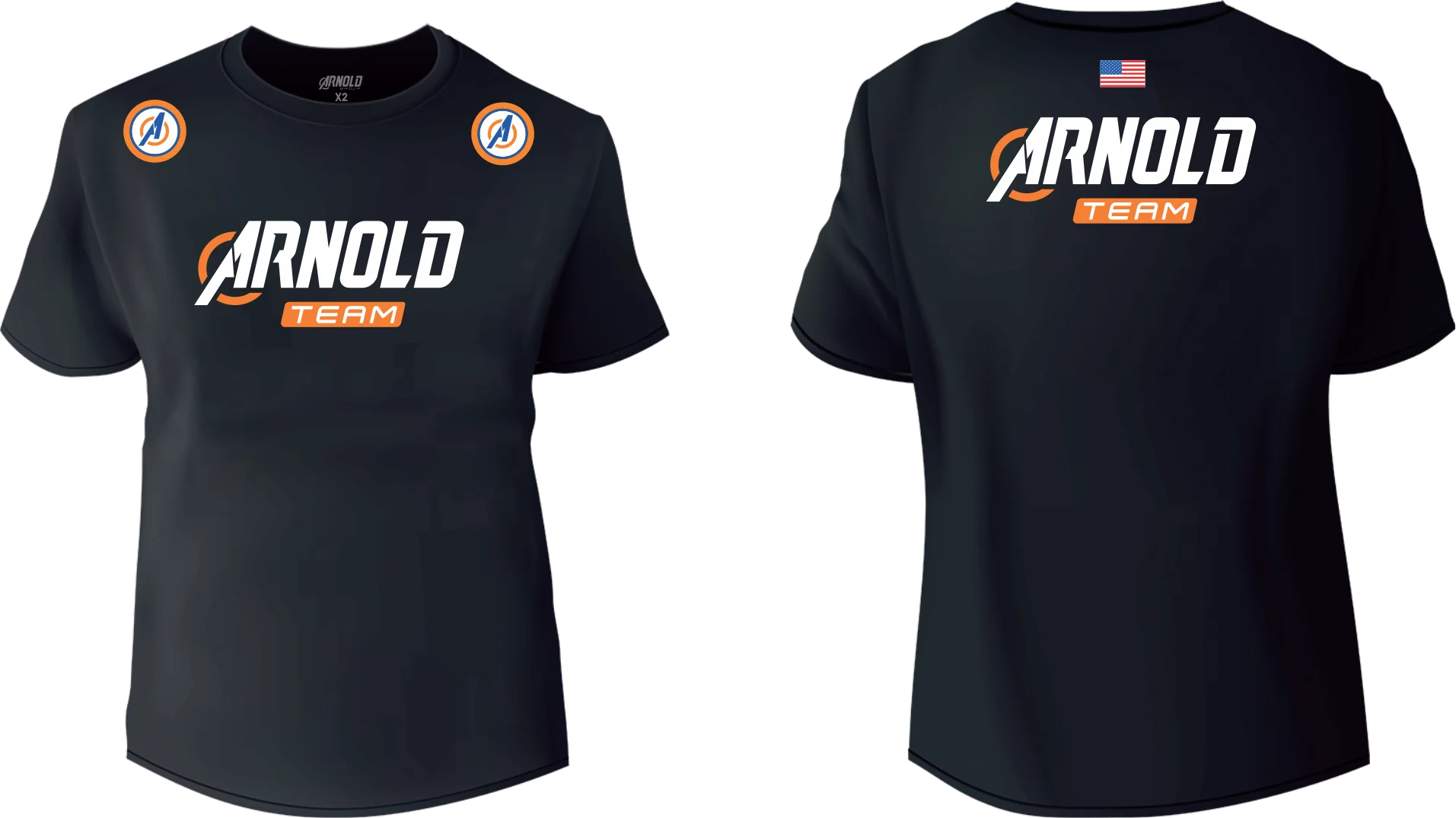 CAMISA PRETA ARNOLD TEAM (XGG)