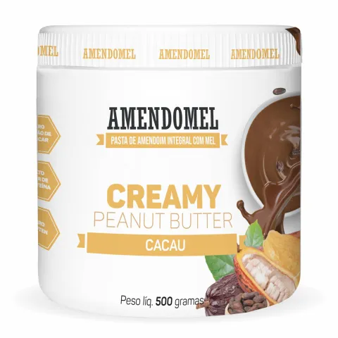 Pasta de Amendoim 500 g Amendomel · Cacau