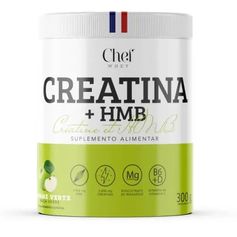 Creatina Chef + HMB 300 g Maçã Verde