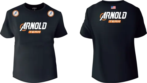 CAMISA PRETA ARNOLD TEAM (XGG)